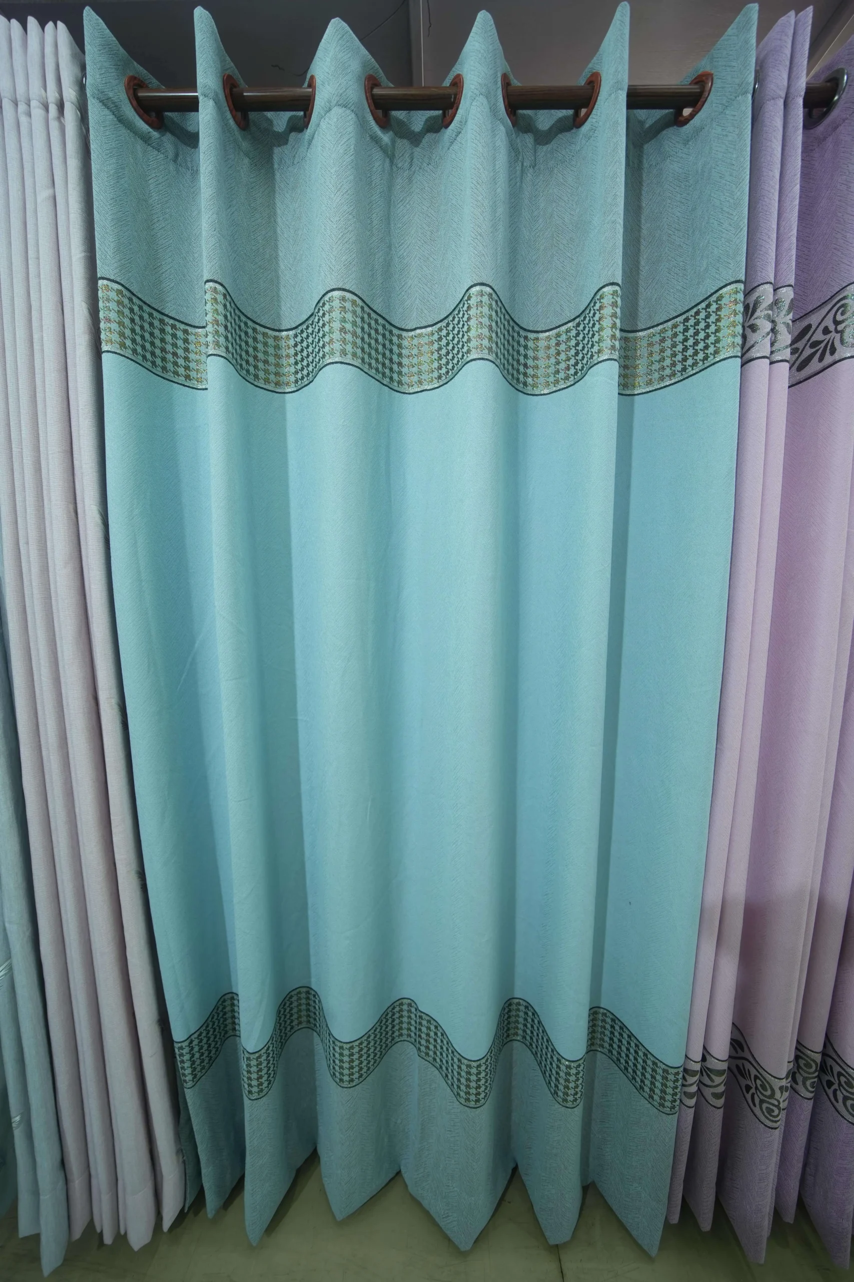 Chinese Cotton & Silk Curtain