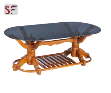 Oval Glass Coffee Table